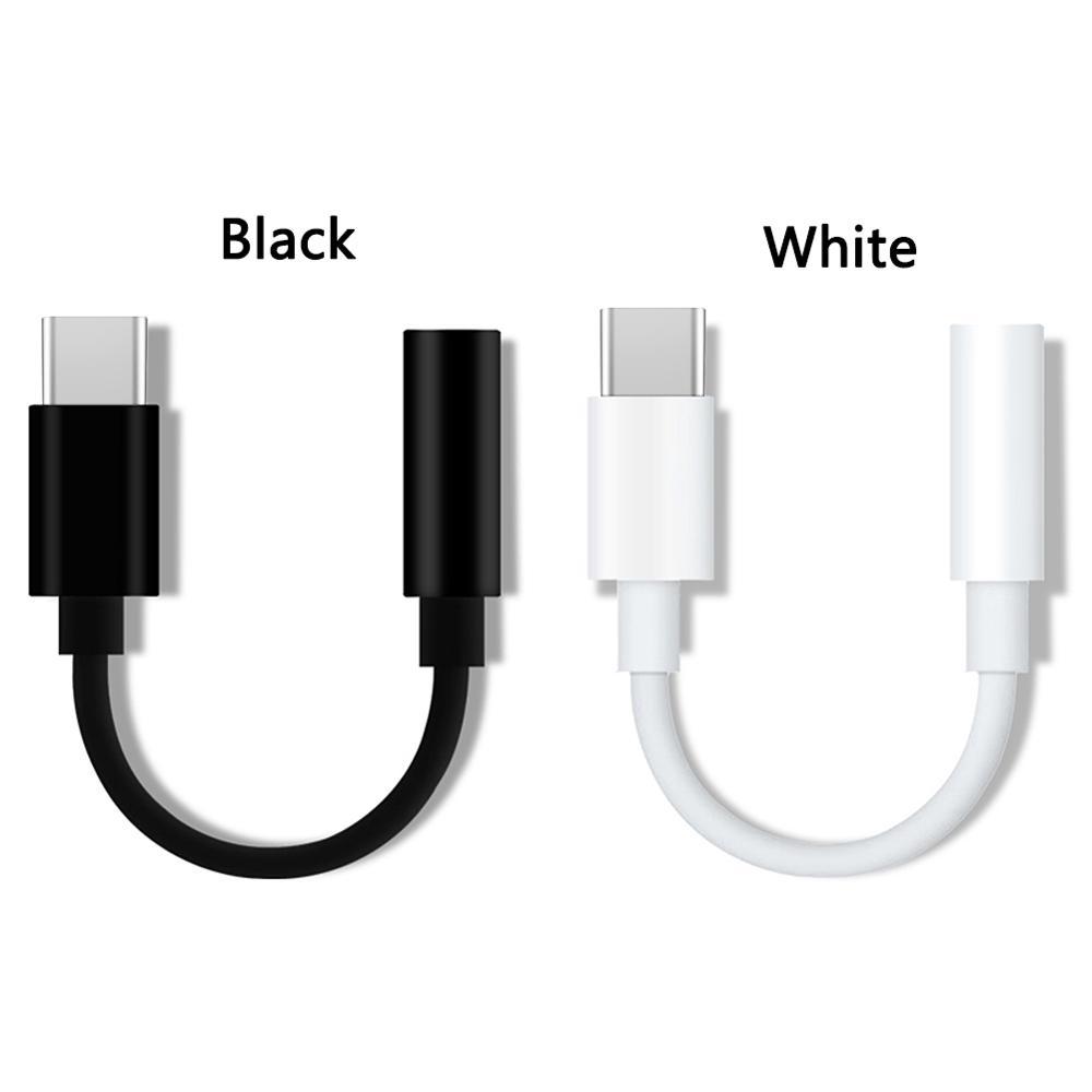 Adaptateur USB-C Vers Jack 3.5mm - Convertisseur Audio - Blanc - 1/2 Pied - Neuf