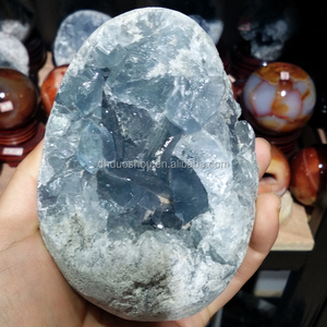 หยาบธรรมชาติดิบcelestiteควอตซ์คริสตัลg eodeหินตัวอย่างขายส่ง - Product Image 4