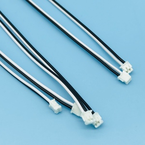 JST ZH ZHR 1,5mm 2 Pin Weibliche Schwarz Weiß Parallel Flache Kabel - Product Image 3