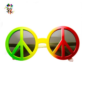 Signo de la paz de <span class=keywords><strong>70s</strong></span> Era Hippie, gafas de fiesta de disfraces, HPC-0640 - Product Image 1