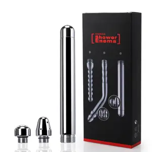 एल्यूमीनियम मिश्र धातु के साथ एनीमा ट्यूब 3 सिर संलग्न एनीमा शावर डूश किट - Product Image 1
