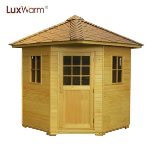 Outdoor infar rode Canadese hout sauna waterdichte outdoor sauna