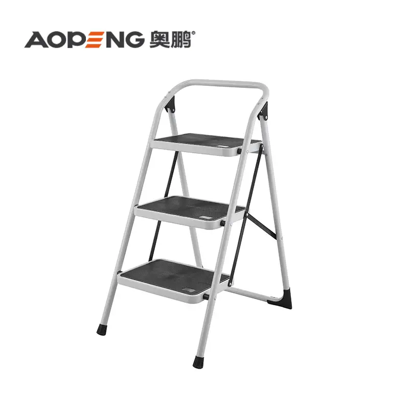접이식 사다리 3 단계 스틸 스텝 사다리 국내 사다리 EN131 의자 접이식 쉬운 매장 AP-1103 78*32*47.5 미니멀리스트 150 Kgs
