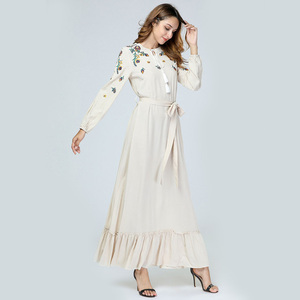 Hot Sale Fashion Dubai Style <strong>Cardigan</strong> Muslim Women Abaya Loose <strong>Long</strong> Sleeve Maxi <strong>Dress</strong> - Product Image 4