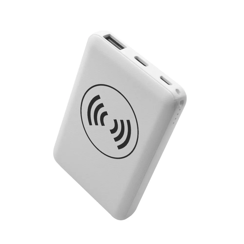 2020 sıcak satış öğe Mini kablosuz şarj cihazı 5000Mah mobil güç bankası kredi kartı desteği OEM tasarım logo Gebra fabrika