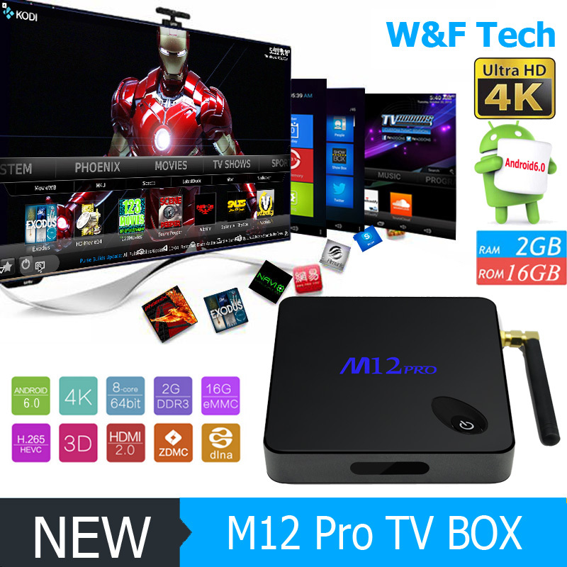 Google play store descarga gratuita codi m12 pro amlogic s912 ott caja de la tv amlogic s912
