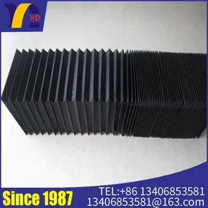 Linear Slide Flexible Accordion Flat Bellows Cover For Cnc