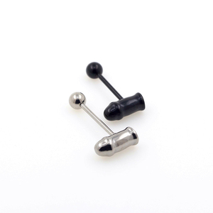 Venta al por mayor 14G <span class=keywords><strong>pene</strong></span> forma anillo de acero inoxidable Genital <span class=keywords><strong>pene</strong></span> joyería Piercing - Product Image 4