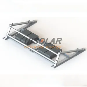 1mw Solar Panel System Structure for Flat Roof and Open Field Mounting , Solar Power System Brackets