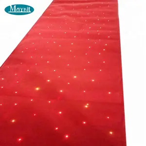 <span class=keywords><strong>Tapis</strong></span> optique multicolore, moquette en fibre optique rouge change, contrôle Audio, pour la décoration de mariage - Product Image 1