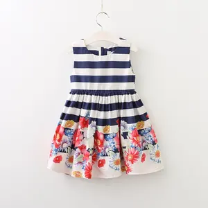 baby Custom Clothing factory brand clothes flower baby dresses wholesale girls clothes hot sale children clothes