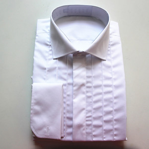 <span class=keywords><strong>Camicie</strong></span> da uomo in cotone 100% <span class=keywords><strong>camicie</strong></span> da smoking di puro bianco - Product Image 2