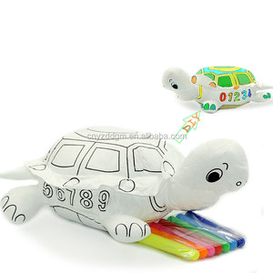 Creative Educational Kids <strong>Toys</strong> DIY Painting Animals Stuffed <strong>Turtle</strong> Tortoise Children <strong>Toy</strong> Birthday Gifts Paint Your Own <strong>Turtle</strong> - Product Image 1