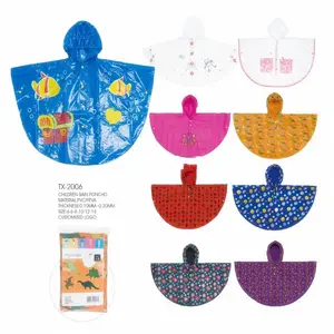 Ponchos de pluie écologiques en pvc peva design à la mode pour enfants FAMA Factory