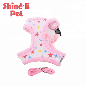 Encaje de color rosa pequeña arnés del perro y la correa del <span class=keywords><strong>chaleco</strong></span> de malla <span class=keywords><strong>para</strong></span> mascotas cachorro de gato - Product Image 6