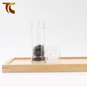 Bouteille en verre clair avec clair jetable top <span class=keywords><strong>moulin</strong></span> - Product Image 5