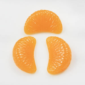 Cuentas de Cabujón de Fruta Segmentada de Naranja Miniatura Realistas de Simulación, Económicas para Accesorios de Fabricación de Slime - Product Image 1