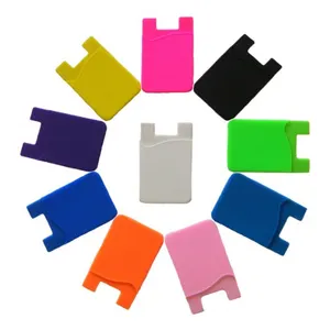 Multifunctional Creative Portable Silicone IC Card Mobile Phone Back Pasted Bus Card Cover