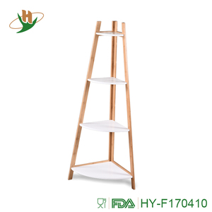 BSCI usine pas cher MDF salle de bains <span class=keywords><strong>wc</strong></span> étagère d'angle avec jambe de <span class=keywords><strong>bambou</strong></span> - Product Image 1
