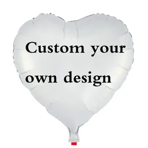 customized star round heart balloon custom made your logo printed printing for Personalized Advertising foil balloons globes