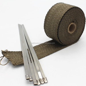 <span class=keywords><strong>Cinta</strong></span> Aislante de <span class=keywords><strong>Escape</strong></span> de Titanio Resistente al Calor, Material Ignífugo, Fabricante Chino - Product Image 5