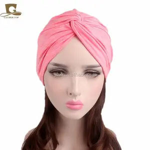 Mới Ngoài Trời Stretchy Twist Turban Yoga Thể Thao Đầu Bọc Headbands Chemo Cap Đối Với Phụ Nữ TJM-252