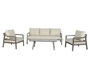 Hotel Restaurant Gartenmöbel Sofa Set Outdoor Wohnzimmer Couch Aluminium Schnitt Terrasse Sofa Set