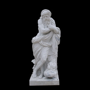 Mitología occidental mármol blanco jardín famosos desnudos músculo hombre estatua - Product Image 3