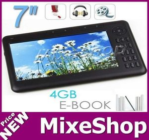 7.0" tft <span class=keywords><strong>lector</strong></span> de libros electrónicos con 4gb dual- núcleo de apoyo doc pdf de texto <span class=keywords><strong>mp3</strong></span> mp4 fm de regalo - Product Image 1