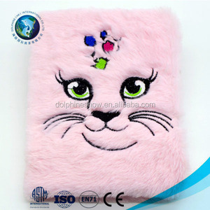 Pluche Kat Boek Cover Oefenboek Kinderen School Supply Promotie Kids Notebook - Product Image 2