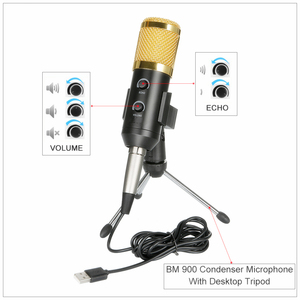 MK-F600TL Professional คอนเดนเซอร์ไมโครโฟนสำหรับ <span class=keywords><strong>PC</strong></span> คาราโอเกะแล็ปท็อปการบันทึก - Product Image 3