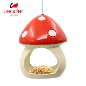 Casa de pájaros en forma de seta, colgante de árboles, baño de pájaros, alimentador de pájaros de cerámica, colgante, novedad de 2019 - Product Image 2