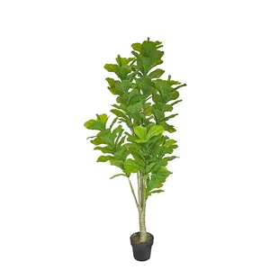 1.8m ficus Lyrata 가짜 ficus 나무 제조 화분 식물 실내 장식