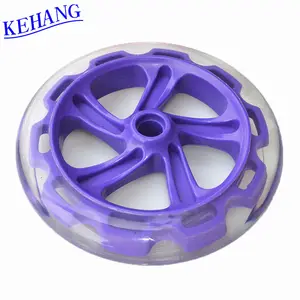 120*30mm 2017 pu wheel five-star whirlwind core scooter wheel three or four lights flashing wheel