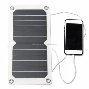 5V USB Mini Solar Panel Charger 6W 5W Mini Flexible Solar Panel Portable Charger For Camping