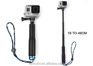 Trépied pour caméra Gopro, hero 5/6/4/4s/Fusion/3 + sjcam Xiaoyi, <span class=keywords><strong>perche</strong></span> de <span class=keywords><strong>Selfie</strong></span> portable <span class=keywords><strong>avec</strong></span> bras de 19 pouces - Product Image 2