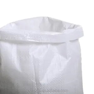 Белый полипропиленовый пакет для упаковки, 25 кг, 50x80 см