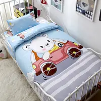 Conjunto de cama infantil de algodão, roupa de cama personalizada