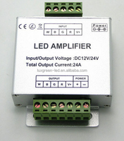 Amplificateur DMX Luxgreen pour éclairages LED RGB/RGBW 12-24V DC 384W Charge Maximale Certifié CE & RoHS Garantie 3 Ans