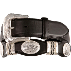 Correas de Cuero Genuino de Primera Calidad Estilo <span class=keywords><strong>Vaquero</strong></span> Occidental con Diseño Festoneado para <span class=keywords><strong>Hombre</strong></span>, Cinturones de Cuero - Product Image 1