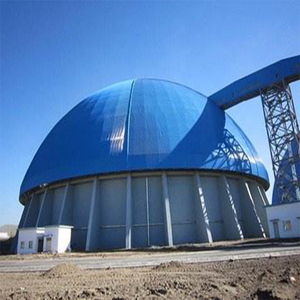 Estructura de marco de espacio prefabricado de bajo precio de China Cobertizo de carbón de almacenamiento de almacén redondo de fábrica de estructura de acero - Product Image 4