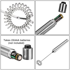 Mini Electric Kitchen Portable Frother Beater Cà Phê Trà Khuấy Gậy 2AA Pin Matcha Whisk Máy Trộn Cầm Tay - Product Image 4