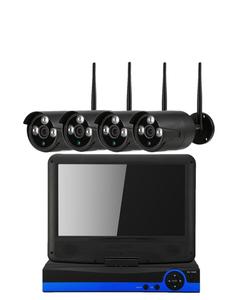 Kit NVR WiFi 4 Canali con <span class=keywords><strong>Telecamera</strong></span> Wireless ad <span class=keywords><strong>Alta</strong></span> <span class=keywords><strong>Definizione</strong></span> e Stabilità del Segnale, Schermo da 10 Pollici - Product Image 3