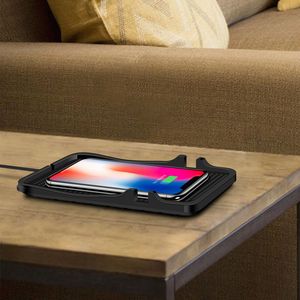 15 Wát Mẫu Miễn Phí Car Sạc Không Dây <span class=keywords><strong>Qi</strong></span> Sạc Không Dây Mat Cho iPhone 13 Max Không Dây Car <span class=keywords><strong>Charger</strong></span> Núi Chủ - Product Image 3