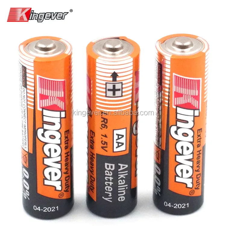 De la marca China Kingever aa alcalinas pilas de 1,5 v