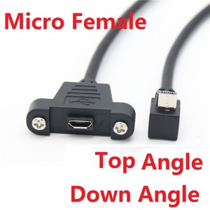 <span class=keywords><strong>Cavo</strong></span> <span class=keywords><strong>USB</strong></span> 2.0 Mini B Maschio a Mini B <span class=keywords><strong>Femmina</strong></span> con Viti, Montaggio a Pannello, 30 cm, Nero - Product Image 6