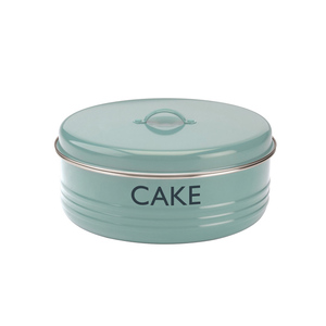 Vintage Kitchen Summer House Blue Custom Metal <strong>Cake</strong> <strong>Storage</strong> <strong>Tins</strong> - Product Image 1