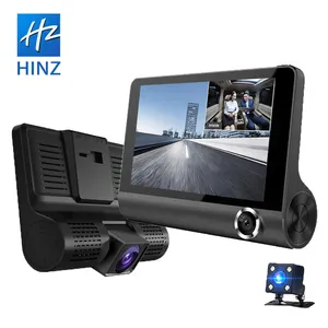 Camera Hành Trình Xe Hơi HINZ Với Ống Kính 4 Inch HD 1080P Nhìn Ban Đêm 3 Camera