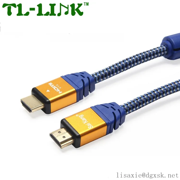 Cable HDMI 3D 1 M 1,8 m 3 M 5 m a 30 m Cable HDMI 4 K 18 gbps oro Video Cable hdtv con soporte Ethernet 4 K * 2 K, 1080 p,