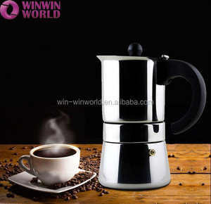 <span class=keywords><strong>Cafetera</strong></span> Profesional de Acero Inoxidable Ecológica, <span class=keywords><strong>Cafetera</strong></span> Espresso de Acero Inoxidable Estilo Antiguo - Product Image 6